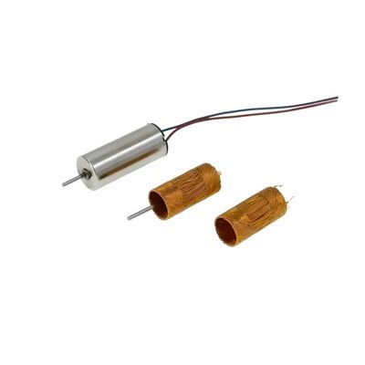 हल्के ब्रश किए गए डीसी मोटर 8mm 0.3mNm 8620rpm 12V ब्रश किए गए डीसी इलेक्ट्रिक मोटर
