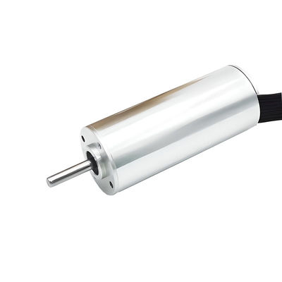कॉम्पैक्ट स्लॉटलेस ब्रशलेस मोटर 28mm 48v 46W 13786rpm आयरनलेस डीसी मोटर