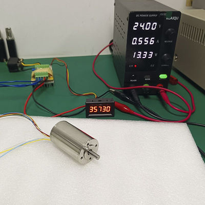 30 मिमी कोरलेस BLDC मोटर 448.9W 162.6N.m 26349RPM 24V 48V
