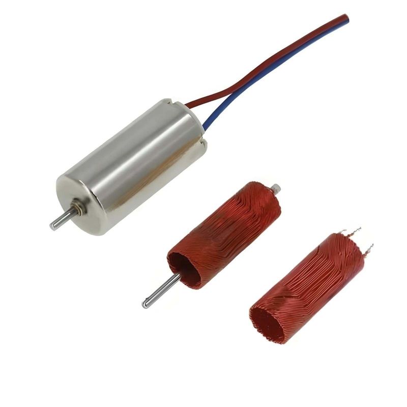 डीसी हाई स्पीड ब्रश मोटर 8mm 0.3mNm 8620rpm 2.4V स्थिर संचालन